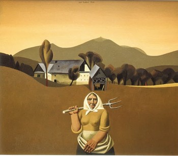 Ive Šubic, Kmetica, 1979, olje na platnu