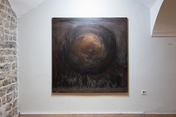 Circle, 2026, acrylic on canvas, 150 × 150 cm <em>Photo: Lucija Rosc</em>