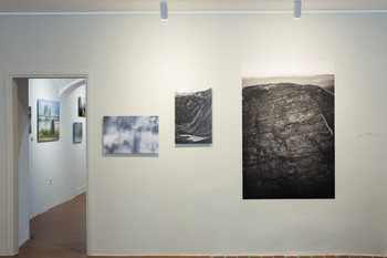 From left to right: Topolje, 2017, Lake Bohinj, 2017, Selfie, 2021. <em>Photo: Lucija Rosc</em>