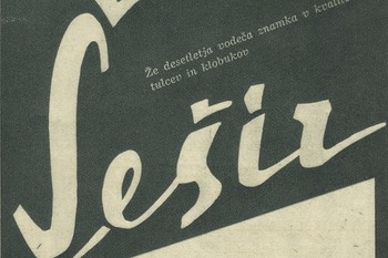 Reklama tovarne Šešir v časopisu Tovariš, 27. 3. 1953