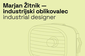 Vodstvo po razstavi Marjan Žitnik – industrijski oblikovalec <em>Foto: Oblikovanje plakata: Žan Kobal in Tamara Lašič Jurković</em>