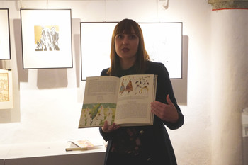 Odprtje razstave Ive Šubic – Ilustrator v Galeriji Šivčeva hiša <em>Foto: Natalija Kosmač</em>