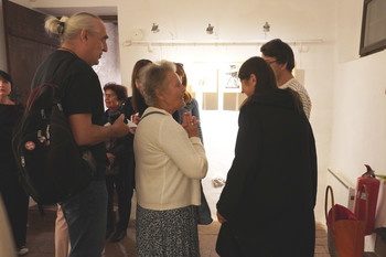 Odprtje razstave Ive Šubic – Ilustrator v Galeriji Šivčeva hiša <em>Foto: Natalija Kosmač</em>