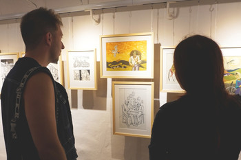 Odprtje razstave Ive Šubic – Ilustrator v Galeriji Šivčeva hiša <em>Foto: Natalija Kosmač</em>