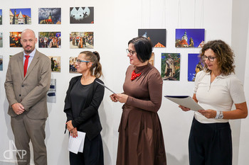 Odprtje razstave Srečanja (Meetings) v Táboru na Češkem <em>Foto: David Peltan</em>