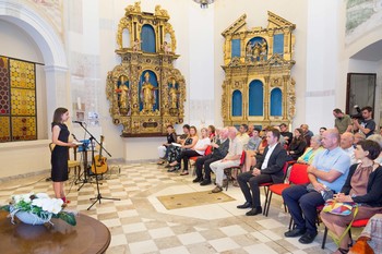 Odprtje razstave 80 let Loškega muzeja v Galeriji na Gradu. <em>Foto: Aleksander Jesenovec</em>