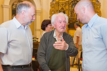 Odprtje razstave 80 let Loškega muzeja v Galeriji na Gradu. <em>Foto: Aleksander Jesenovec</em>