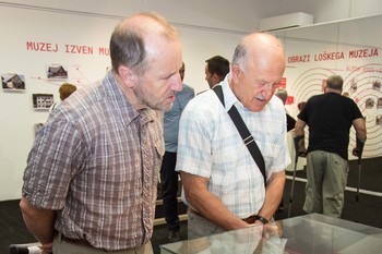 Odprtje razstave 80 let Loškega muzeja v Galeriji na Gradu. <em>Foto: Aleksander Jesenovec</em>