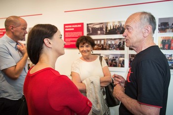 Odprtje razstave 80 let Loškega muzeja v Galeriji na Gradu. <em>Foto: Aleksander Jesenovec</em>