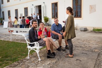 Odprtje razstave 80 let Loškega muzeja v Galeriji na Gradu. <em>Foto: Aleksander Jesenovec</em>