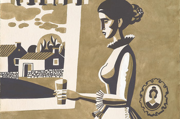 V Galeriji na gradu oktobra pripravljamo prvo pregledno razstavo knjižnih ilustracij in skic Iveta Šubica, ki jo bo razširil arhivski del s predstavitvijo njegovega vsestranskega doprinosa k širši kulturni sceni. <em>Foto: Ive Šubic, ilustracija iz knjige Mladost med knjigami, 1964-65, hrani Umetnostna galerija Maribor</em>
