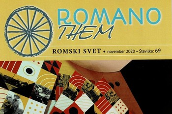 Naslovnica revije Romano them, ki jo izdaja Zveza Romom Slovenije.