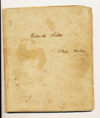 Kuharske bukve Anne Kallan, rokopis Ane Kalan <em>Foto: Fototeka Loškega muzeja</em>
