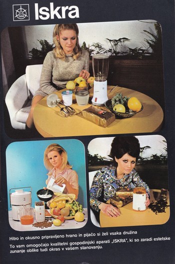 Reklama Iskra <em>Foto: Kuhanje za vsakogar: 120 receptov za različne priložnosti, 1972</em>