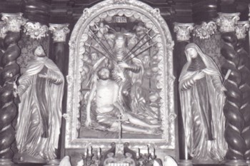 Glavni oltar Žalostne Matere božje, Špitalska cerkev. <em>Foto: Janez Misson</em>