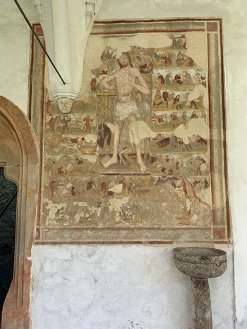 Predavanje Vzroki za nastanek fresk Svetih nedelj, Idrija <em>Foto: Branka Gradišar</em>