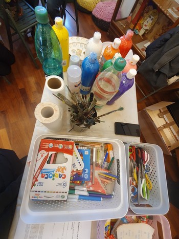 Ustvarjalne delavnice za otroke in družine v Pedagoški sobi Loškega muzeja