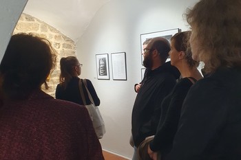 Odprtje razstave Borge Kantürka v Galeriji Ivana Groharja