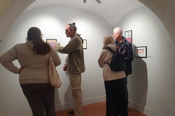 Odprtje razstave Borge Kantürka v Galeriji Ivana Groharja