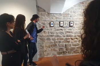 Odprtje razstave Borge Kantürka v Galeriji Ivana Groharja