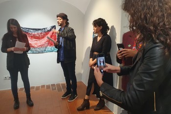 Odprtje razstave Borge Kantürka v Galeriji Ivana Groharja