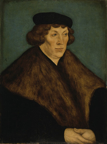 Lucas Cranach starejši: Portret freisinškega škofa Filipa, 1528 <em>Foto: Anhaltliche Gemäldegalerie, Dessau</em>