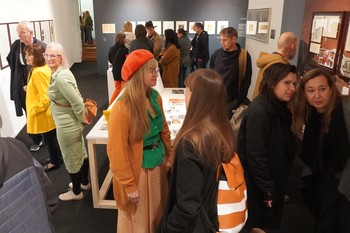 Odprtje razstave Ive Šubic – ilustrator in kulturni delavec <em>Foto: Fototeka Loškega muzeja</em>