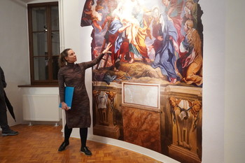 Odprtje razstave Quagliev baročni prizor iz Puštala