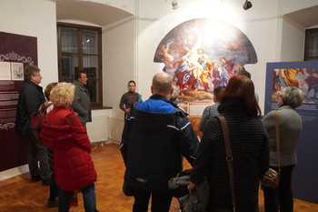 Odprtje razstave Quagliev baročni prizor iz Puštala