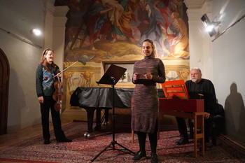 Odprtje razstave Quagliev baročni prizor iz Puštala