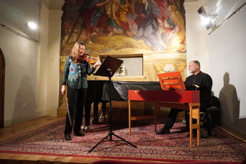 Odprtje razstave Quagliev baročni prizor iz Puštala