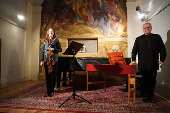 Odprtje razstave Quagliev baročni prizor iz Puštala