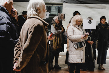 Odprtje razstave JATE fotografinje Mirte Zajc v Galeriji Janeza Puharja v Stolpu Škrlovec v Kranju <em>Foto: Maša Pirc</em>