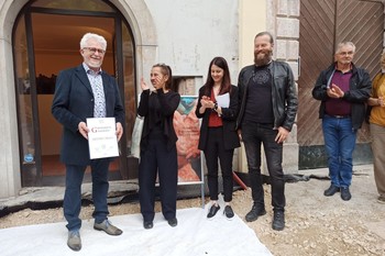 Odprtje razstave Metoda Frlica Bog z vsadkom