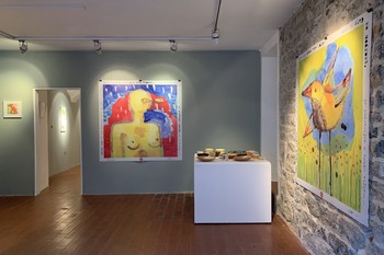 Odprtje razstave Nataše Šušteršič Plotajs v Galeriji Ivana Groharja