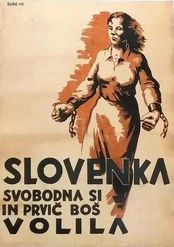 Ive Šubic: Partizanska grafika 11a, 1944. Hrani Loški muzej Škofja Loka. <em>Foto: Fototeka Loškega muzeja</em>