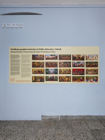 Poslikane panjske končnice iz Selške delavnice v Selcah <em>Foto: Lucija Rosc</em>