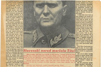 Naslovnica Ljudske pravice 25. maja 1945, 2. del