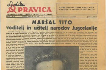 Naslovnica Ljudske pravice 25. maja 1945, 1. del