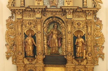 Oltar Sv. Lucije, Jakob Kornelij, 1689, les. ©Fototeka Loškega muzeja