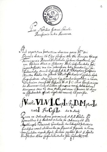 Stran iz rokopisa Škofjeloškega pasijona <em>Foto: dLib</em>