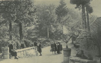 Gojenke na vhodu grajskega dvorišča, Ilustrirani Slovenec, 14. 12. 1930.