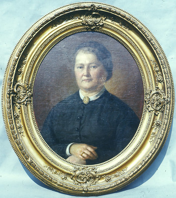 Portret žene, 1875, olje na platno <em>Foto: Fototeka Loškega muzeja</em>