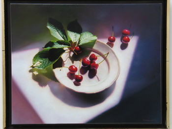 Češnje, 2007, olje na platno. <em>Foto: Fototeka Loškega muzeja</em>