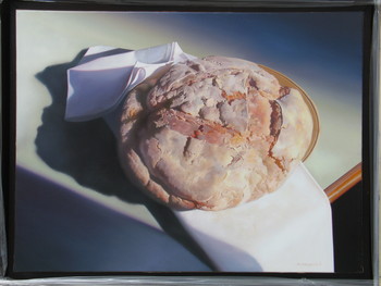 Kruh, 2006, olje na platno. <em>Foto: Fototeka Loškega muzeja</em>