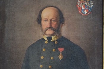 Ivan Franke, Portret Edvarda Strahla, hrani Loški muzej Škofja Loka.  