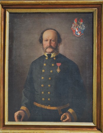 Ivan Franke, Portret Edvarda Strahla, hrani Loški muzej Škofja Loka.  