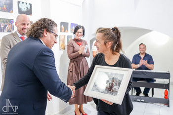 Odprtje razstave Srečanja (Meetings) v Táboru na Češkem <em>Foto: David Peltan</em>