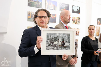 Odprtje razstave Srečanja (Meetings) v Táboru na Češkem <em>Foto: David Peltan</em>