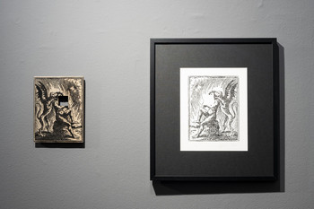 Envy (Invidia), matrix and woodcut, 2020 <em>Photo: Lucija Rosc</em>